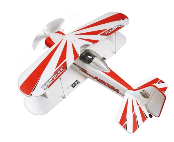 1-02130 TOMMY JR. Doppeldecker 90cm weiß/rot RR